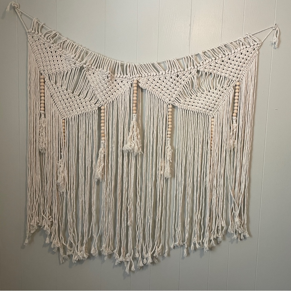 Beautiful Boho Macramé wall covering/ Doorway curtain